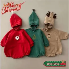 新品クリスマス コスプレ 女の子 男の子 長袖 かわいい カバーオール ベビー 子供服 ベビー服 赤ちゃん プレゼント 新生児 着673