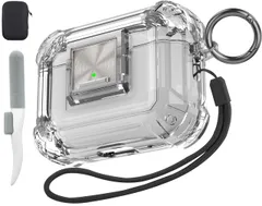 Valkit Airpods Pro 第2世代/第1世代ケース クリア クリーナーキット&ロック付き ソフトTPU Airpod Pro 2/1ケース 耐衝撃 iPod Pro 2保護ケース Airpods Pro Gen 2nd/1st [ロックブラック。]