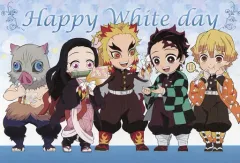 【中古】ポストカード 集合 オリジナルポストカード 「鬼滅の刃 ufotable コラボレーションカフェ/コラボダイニング ホワイトデーイベント 2021」 メニュー注文特典