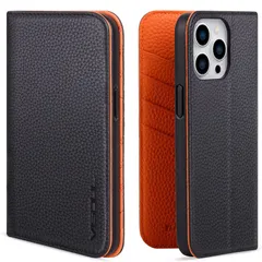 【特価商品】VISOUL iPhone 15 ProMax ケース 手帳型 本革 MagSafe対応 アイフォン15 ProMax ケース レザー 全面保護 マグネット式 カード収納 多機能 横置きスタンド機能付き手帳型ケース アイホン15 ProMax 対応