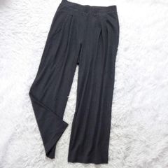 〚UNIQLO〛　ユニクロ　(XL)　ストライプ柄ポンチタックワイドパンツ