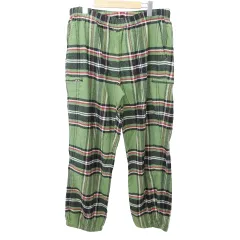 シュプリーム SUPREME 20AW タータン チェック フランネル スケート ジョガー パンツ ボトムス XL 緑 グリーンのサムネイル