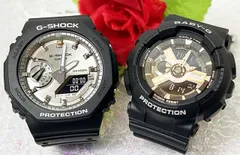 恋人たちのGショックペアウオッチ  G-SHOCK ペア腕時計 カシオ GA-2100SB-1AJF BA-110RG-1AJFプレゼント   ラッピング無料 メッセージカード手書きします  クリスマス プレゼント 誕生日 御祝い還暦 銀婚式 結婚記念日 婚約