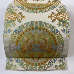 7761❫ ▧ 袋帯 (正絹) ▧ 『川島織物』