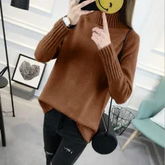 ☆ キャラメル ☆ タートルニット リブ mmturtle20k ハイネック ニット レディース タートルネック 長袖 セーター リブニット タートル ニットセーター オシャレ おしゃれ 上品 きれいめ トップス 可愛い かわいい 秋 冬 冬服 シンプル 無地