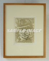 中本達也 「小さな花」 絵画額装品 東京国立近代美術館所蔵品 銅版画