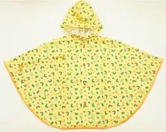 【送料込み♪】カムアクロス 子供用レインポンチョ(レインコート)はらぺこあおむし イエロー100cm