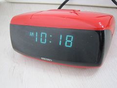 昭和レトロ SEIKO セイコー デジタルアラームクロック 目覚まし 置き時計 DL503 赤 動作確認 【中古】MO2031MIY【送料無料／匿名配送】