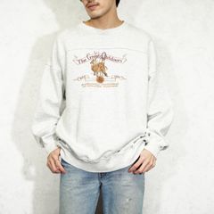 USA VINTAGE CS CRABLE SPORTSWEAR DEER EMBROIDERY DESIGN SWEAT SHIRT/アメリカ古着シカ刺繍デザインスウェット