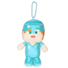 マインクラフト マスコット ボールチェーンマスコット ダイヤモンドアレックス Minecraft プレゼント かわいい ミニぬいぐるみ ゲームキャラクター グッズ 