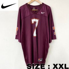 ナイキ NIKE TEAM メッシュ フットボールジャージ 半袖 スウッシュロゴ プリント XXL ビッグサイズ ボルドー