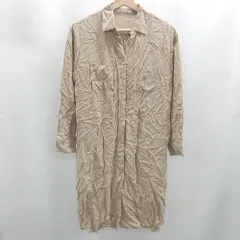 ◇ ⊂ any SiS エニィスィス レーヨン 長袖 シャツブラウス サイズ2 ベージュ系 レディース E  【1506190016306】