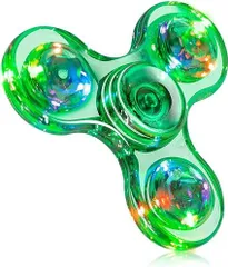 FIGROL LED指スピナー、スピン ウィジェット フォーカス 玩具 LEDハンドスピナー ストレス解消 暇つぶし 脳トレー ボールベアリング グリーンの