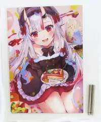 【中古】アクリルスタンド・アクリルパネル [単品] 百鬼あやめ ななかぐら先生描き下ろしアクリルパネル 「バーチャルYouTuber ホロライブ 百鬼あやめ 誕生日記念2020」