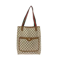 GUCCI グッチ アクセサリーコレクション シェリーライン インターロッキングG GGスプリーム トートバッグ ベージュ PVC 　240001146085