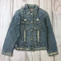 美品ꕥトゥルーレリジョン デニム ジャケット Gジャン SUPER T XS TRUE RELIGIONトゥルーレリジョンデニムジャケットGジャン