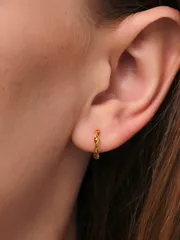 ジュエリー レディース イヤーアクセサリー 925スターリングシルバー イヤーバックル スネークツイストラウンドサークルフープピアス 18Kゴールドメッキ クラシックファインジュエリー レディース メンズ デイリー