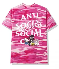 AntiSocialSocialClub (アンチソーシャルソーシャルクラブ) ハローキティ Tシャツ Hello Kitty and Friends x ASSC Pink Camo Tee メンズ カジュアル ストリート スケボー SKATE SK8 スケ