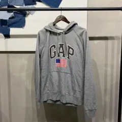 （ 110 ） GAP GAP(ギャップ) カジュアル 刺繡 星条旗 フード付きTシャツ