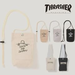 スラッシャー  THRASHER  スマートフォンポーチ 帆布 キャンバス メンズ レ ディース