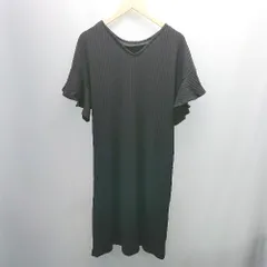 ◇ KBF URBAN RESEARCH Vネック ケーブル ストレッチ 薄手 シンプル 長袖 ニット サイズONE ブラック レディース E  【1308290053058】