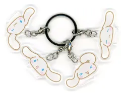 【中古】キーホルダー シナモロール フェイスシリーズ 4連アクリルキーホルダー 「サンリオキャラクターズ」