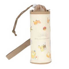 ☆ 포켓몬/ENJOYTEATIME ☆ 캐릭터 병 케이스 숄더 타입 페트병 홀더 세련된 페트병 커버 어깨걸이 보냉 500 목걸이 스트랩 대각선 병 홀더 병 케이스 외출 빈손 캐릭터