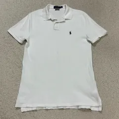 ポロ Ralph Lauren(ラルフローレン) 白 半袖 ポロTシャツ m
