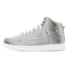 NIKE (ナイキ) ×CLOT Dunk High Silver Flux クロット ダンク ハイ シルバーフラックス ハイカットスニーカー シルバー US9/27cm DH4444-900のサムネイル