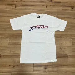 【M】 Stussy ステューシー 半袖 Dots ヴィンテージロゴ Tシャツ 白 ラグナビーチ 綿 (14)
