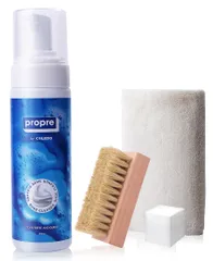 [COLEDO] propre スニーカー クリーナー キット 靴 洗剤 【靴洗い 4点 セット】 水不要 靴磨き シューズクリーナー [200ml] (クリーナー&ブラシ&クロス&スポンジセット)