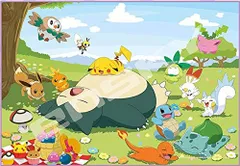 新品 108ラージピース ポケットモンスター ジグソーパズル ぽかぽかのんびりタイム 108-L762