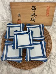新品 未使用品 辻嘉一 特選和食器揃 用の美 オランダ麦蕎手四方鉢