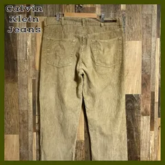 カルバンクラインジーンズ ロゴ コーデュロイパンツ 36 ストレート パンツ メンズ 古着