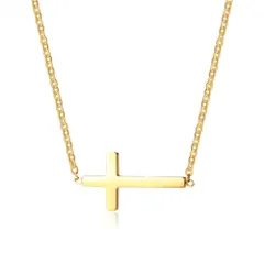 【人気商品】レディースネックレス・ペンダント セレブ クロス 十字架 ステンレス ホワイトデー ゴールド レディース ネックレス プレゼント ブランド ジュエリー [Rockyu]
