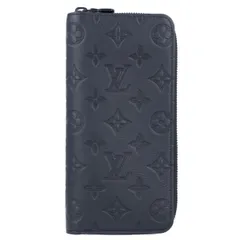 【Louis Vuitton】ルイ・ヴィトン ジッピーウォレット ヴェルティカル M62902 モノグラム シャドウ ブラック 黒 長財布 財布 【中古品】 USED-SA 【9356】