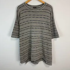 激レア　90s GRAMICCI グラミチ Tシャツ 半袖 ボーダー アースカラー グレー Lサイズ メンズ 古着 ストリート　USA製