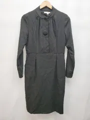 ◇ ◎ ●未使用● Milk tea ミルクティー マタニティ 授乳服 長袖 膝丈 ワンピース サイズM ブラック レディース P  【1403110010171】