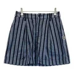 サイズ：0 PEARLY GATES パーリーゲイツ 2018年モデル ストレッチスカート ストライプ ネイビー系 [240001262962] ゴルフウェア レディース ストスト