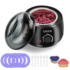 【新着商品】脱毛ワックス ワックスキット 無痛家庭用ワックス脱毛セット、顔、眉毛、脇の下、脚、ビキニ女性男性無痛自宅 ワックスウォーマー 日本語説明書*5本の鼻毛棒*ハート型のカップが二つ付き