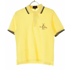 【PEARLYGATES】ロゴ刺繍鹿の子半袖ポロシャツ