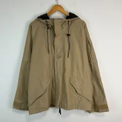 ALPHA INDUSTRIES アルファインダストリーズ 2way ミリタリージャケット モッズコート フーディー ベージュ カーキ アースカラー メンズ Lサイズ 古着 ストリート アメカジ ミリタリー