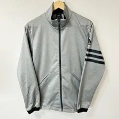 (^w^)b adidas アディダス CLIMALITE トラックジャケット ジャージ ロゴプリント トップス 羽織り シンプル スポーツMIX 運動 トレーニングウェア グレー メンズ サイズL