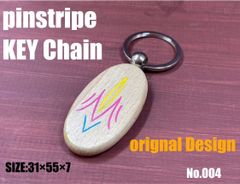 【送料無料!!】No.004 pinstripe キーホルダー ピンストライプ CUB HONDA 両面デザイン ハンドメイド バイク