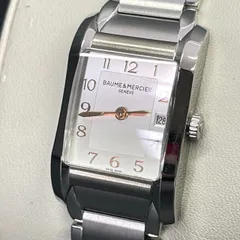 展示品 動作保証 BAUME&MERCIER HAMPTON M0A10049 50M 65721 ボーム&メルシエ ハンプトン レディース 腕時計 / 300844のサムネイル