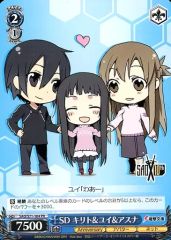 [중고]바이스슈바르츠 SAO/S71-104[PR]:SD 키리토&유이&아스나/[BOX 특전]