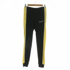 ナイキ NIKE タグ付き DRI-FIT ACADEMY アカデミートラックパンツ テーパード ジャージ イージー S ブラック イエロー CZ0972-011 /NQ