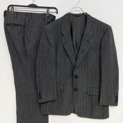 ピエールカルダン　ヘリンボーン柄　2B　総裏　スーツ　セットアップ　AB4 pierre cardin グレー ビジネス カジュアル