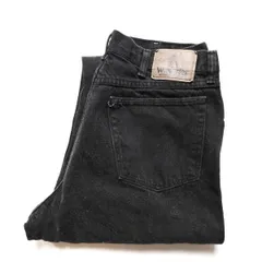 90's USA製 ラングラー ブラック デニムパンツ (36) 黒 ストレート 90年代 アメリカ製 旧タグ オールド Wrangler アメリカ古着 USED  ビンテージ ヴィンテージ