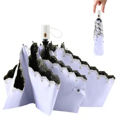 【新着商品】自動開閉 大きい 遮光遮熱 uvカット 折り畳み傘 女性 日傘 晴雨兼用 レディース 250g 紫外線カット 軽量 6本骨 耐風撥水 丈夫 コンパクト 星柄刺繍 折りたたみ傘 母の日プレゼント
